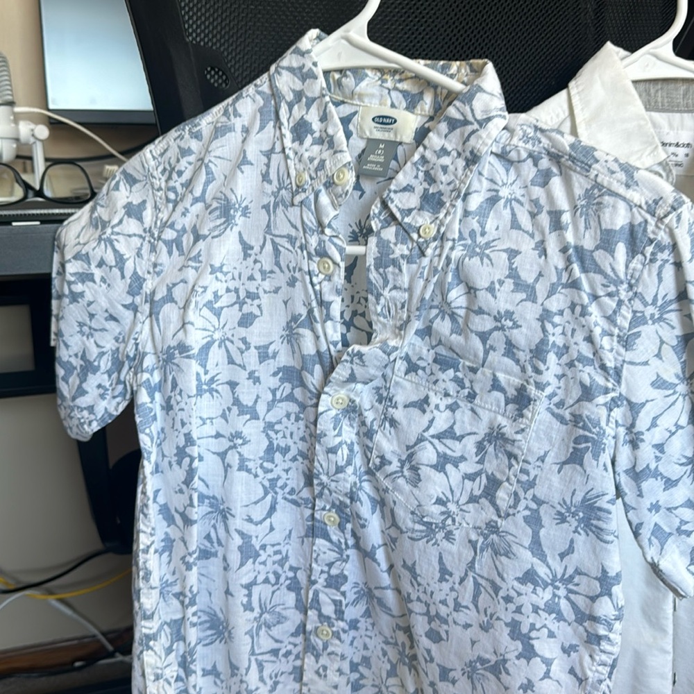 2 boys button down shirts